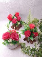 Лот: 20840993. Фото: 3. Цветы в гипсовом кашпо (мыло). Красноярск