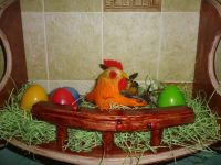 Лот: 7395625. Фото: 4. Фигурка пестрой курочки -- описание... Красноярск