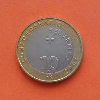 Лот: 19821729. Фото: 2. 10 франков 2008 года. Швейцария... Монеты