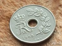 Лот: 9558767. Фото: 5. Монета 25 эри оре ере Дания 1968...