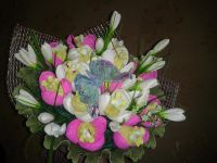 Лот: 10095504. Фото: 3. букет цветы из конфет рафаэлло. Сувениры, подарки