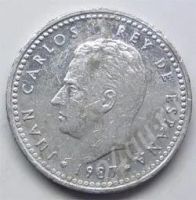 Лот: 202614. Фото: 2. Испания. 1 песета 1987г. (2). Монеты