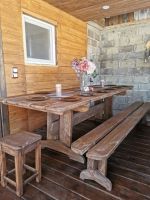 Лот: 19479784. Фото: 4. Стол две лавки массив сосны. Красноярск