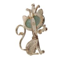 Лот: 10893943. Фото: 2. Брошь "Кошечка" в короне. Красота и здоровье