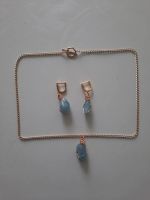 Лот: 18392195. Фото: 4. Подвеска и сережки blue