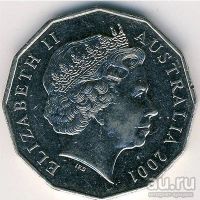 Лот: 9014773. Фото: 2. Австралия 50 центов 2001 года... Монеты