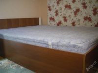 Лот: 1379443. Фото: 2. Кровать дву-спальная+матрац. Мебель для спальни