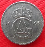 Лот: 1588915. Фото: 2. (№712-9/LF) 25 эре 1965 (Швеция... Монеты