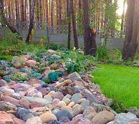 Лот: 6061165. Фото: 2. Стеклянный камень для ландшафтного... Для дачи, дома, огорода, бани, парка