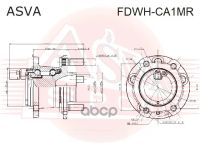 Лот: 24755928. Фото: 2. Ступица Задняя ASVA арт. FDWH-CA1MR. Красноярск