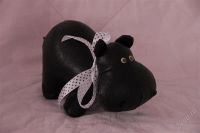 Лот: 2849894. Фото: 2. Кожаный бегемотик. Ручная работа