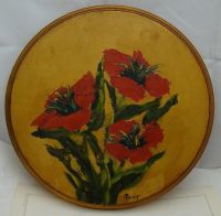 Лот: 11191553. Фото: 2. Картины на дереве 2шт. "Цветы... Живопись, скульптура, фото