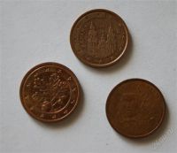 Лот: 1079981. Фото: 2. 1 евро цент. с рубля. Монеты