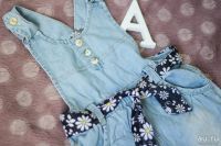 Лот: 11195001. Фото: 2. Летний детский джинсовый комбинезон... Одежда и аксессуары