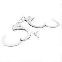 Лот: 21062246. Фото: 2. Серебристые металлические наручники... Интимные товары