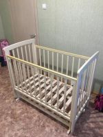 Лот: 15105647. Фото: 2. Кроватка детская маятник. Детская мебель