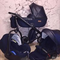 Лот: 13591985. Фото: 2. Коляска 3 в 1 Anex cross Черная. Детский транспорт