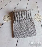 Лот: 18090399. Фото: 3. Вязаный шарф-манишка. Вышивка... Дети растут