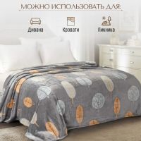 Лот: 24102130. Фото: 5. Плед 2-спальный, 180х200 см, велсофт...