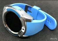 Лот: 15575565. Фото: 5. Умные часы Smart Watch V8 голубые...