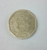 Лот: 21233799. Фото: 2. Монета Перу 1 новый соль 2008г. Монеты