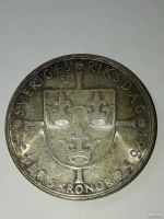 Лот: 10374757. Фото: 2. 5 крон, Швеция 1935 г. Серебро... Монеты
