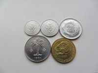 Лот: 12830595. Фото: 2. Алжир набор из 5 монет 1, 2, 5... Монеты