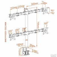 Лот: 8004222. Фото: 5. Настольный кронштейн для четырёх...