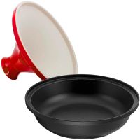 Лот: 24942799. Фото: 3. Тажин Staub, 28 см., красный. Домашний быт