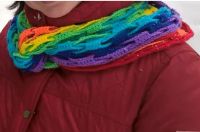 Лот: 9172657. Фото: 5. ШАРФ! Яркий и радужный шарф. Самое...