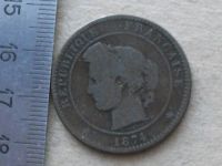 Лот: 15193498. Фото: 7. Монета 10 сантим Франция 1874...
