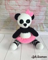 Лот: 13369868. Фото: 2. Пандочка балеринка. ручная работа... Вязание, шитье