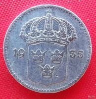 Лот: 2933676. Фото: 2. (№2808) 10 эре 1935 (Швеция). Монеты