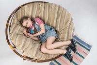 Лот: 9391668. Фото: 3. Кресло из ротанга круглое. Красноярск