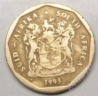 Лот: 1580871. Фото: 2. ЮАР. 50 цент 1993г. Монеты