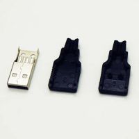 Лот: 20369551. Фото: 2. Разъём USB 2.0 папа, разборный... Радиодетали  (электронные компоненты)