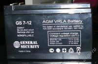 Лот: 184152. Фото: 2. Аккумулятор для ИБП GS 12-7,2. Периферия