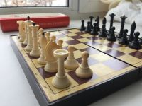 Лот: 10797235. Фото: 2. Магнитные шахматы (Латвия оригинал... Спортивные товары
