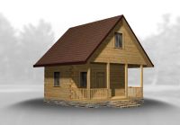 Лот: 6938647. Фото: 2. Баня 6*6 с террасой и мансардным... Срубы и конструкции