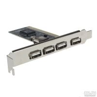 Лот: 9090767. Фото: 3. USB 2.0 PCI контроллер адаптер... Компьютеры, оргтехника, канцтовары