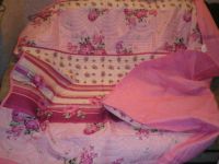 Лот: 6834170. Фото: 2. Розовое стеганое покрывало - плед... Домашний текстиль