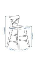 Лот: 25669738. Фото: 5. Детский стул IKEA ингольф, коричневый