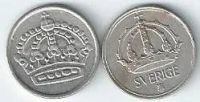 Лот: 14753776. Фото: 2. 10 эре 1944 и 1959 гг. Швеция... Монеты
