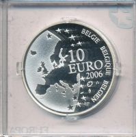 Лот: 6615791. Фото: 2. Бельгия 10 евро 2006 400 лет со... Монеты