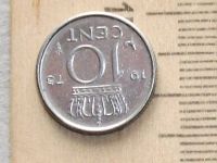 Лот: 15926685. Фото: 2. Монета 10 цент Нидерланды 1975... Монеты