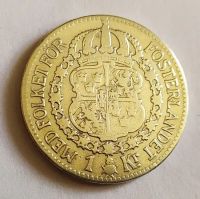 Лот: 22165351. Фото: 2. Швеция 1 крона 1915 Густав V серебро. Монеты