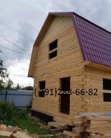 Лот: 10491591. Фото: 3. Дом 8х6 с мансардой4х8 из бруса... Строительство и ремонт