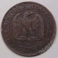 Лот: 856831. Фото: 2. Франция. 2 сантим 1862. Наполеон... Монеты