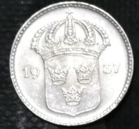 Лот: 15038306. Фото: 2. Швеция. 10 эре. 1937 год. Серебро. Монеты