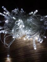 Лот: 6500566. Фото: 2. 100 LED гирлянда, белая, 8 режимов. Новый год!
